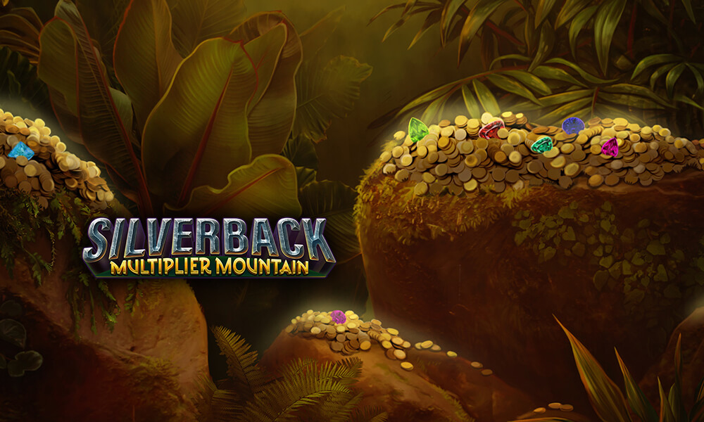 Silverback Multiplier Mountain logo with jungle background