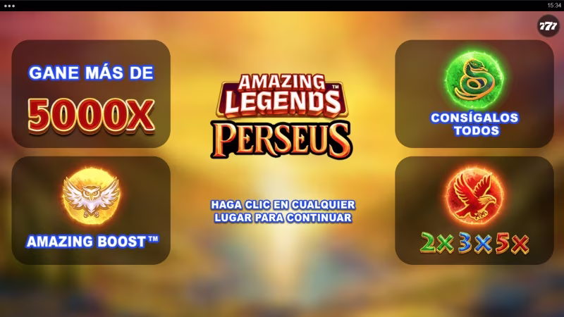 Funciones imagen del juego Amazing Legends™ Perseus