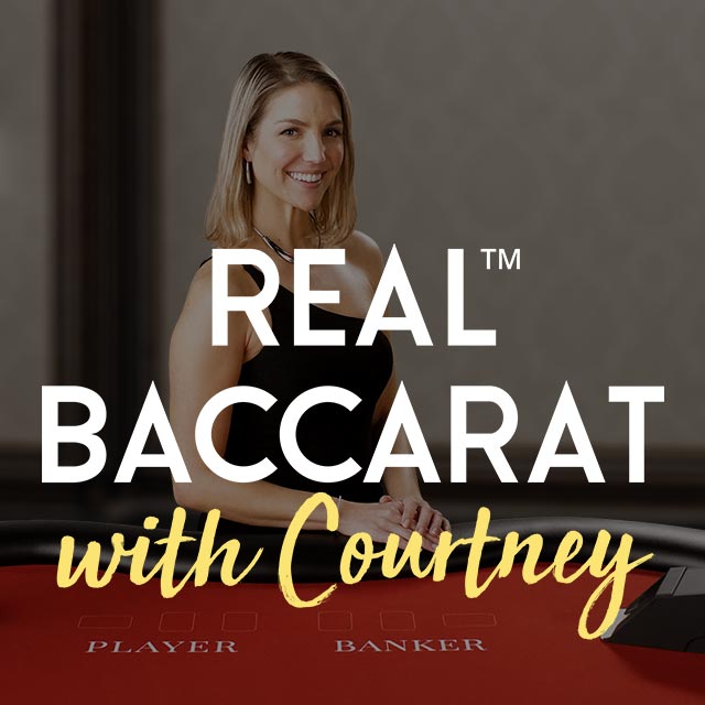Real Baccarat with Courtney™ logo