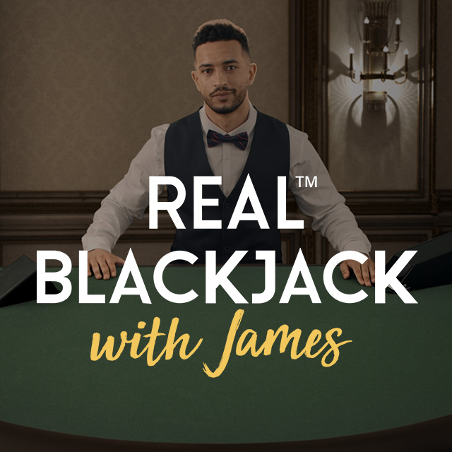 Real Blackjack with James™ logo